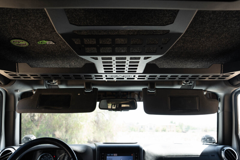 Jeep Wrangler JK Molle Panels - Overhead - DV8 Offroad - Black - `07-`18